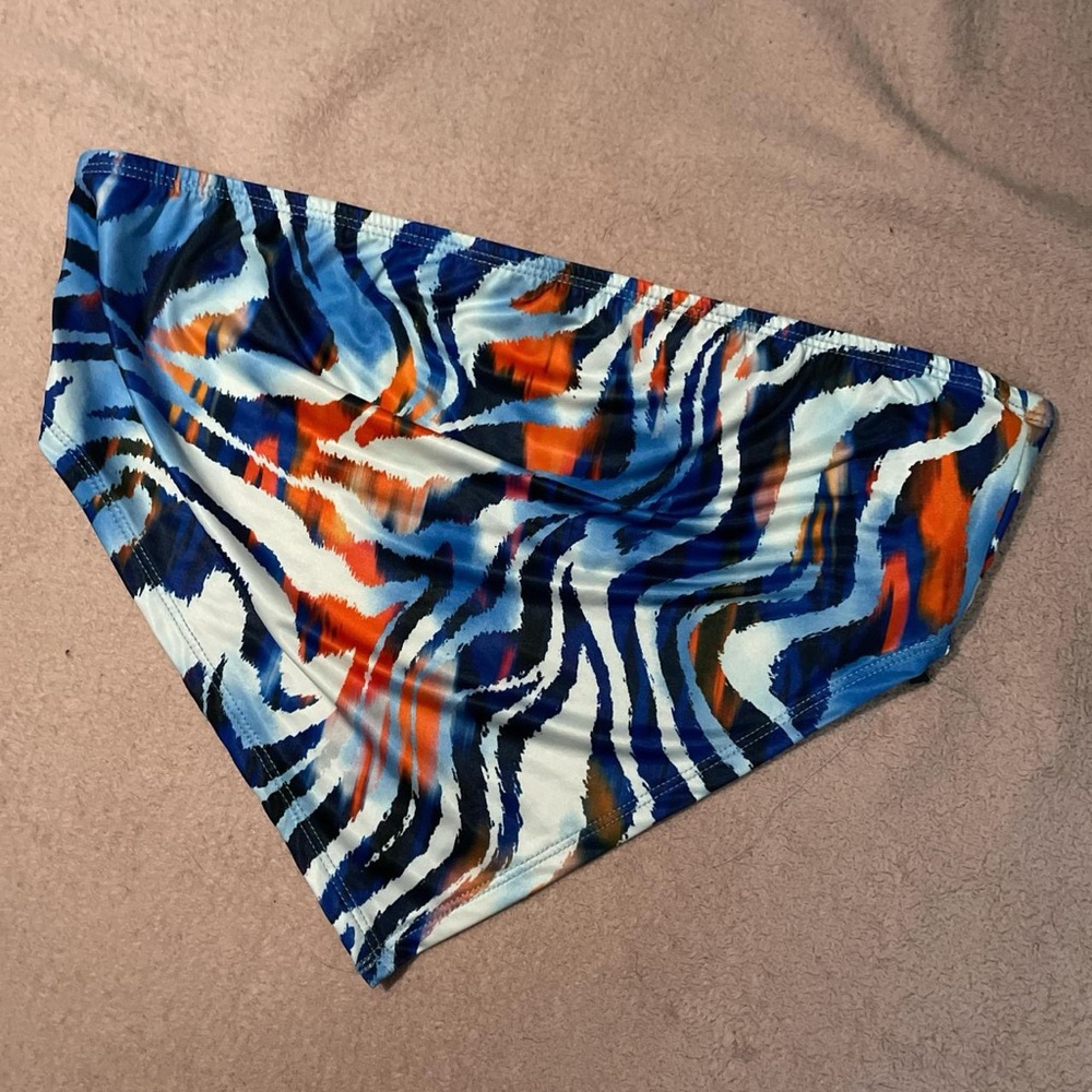 SHEIN Blue and Orange Tube Top